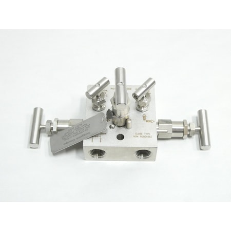 Swagelok STAINLESS INSTRUMENT MANIFOLD 6000PSI PRESSURE TRANSMITTER PARTS & ACCESSORY SS-VB5NBF8-G